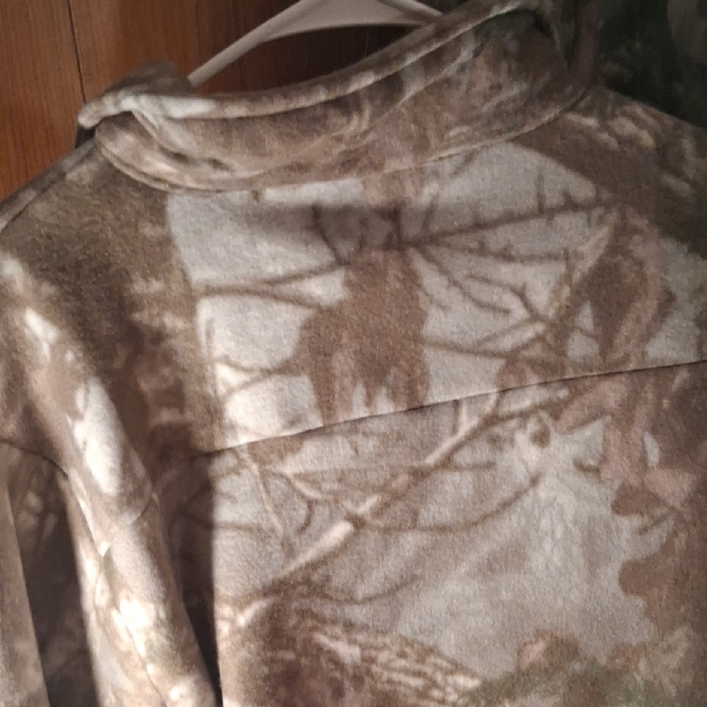 Original Deluxe Brown and Green Camo Button-Up Shirt Jacket - Picture 8 of 10